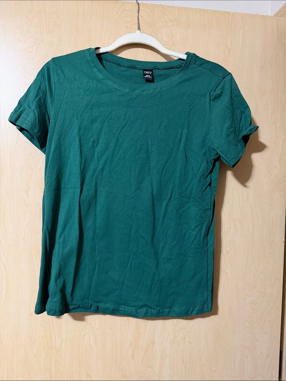 Oasis Women's Teal Green Crew Neck Short Sleeve Tee